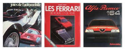 Lot comprenant 3 livres, Les Ferrari de route...