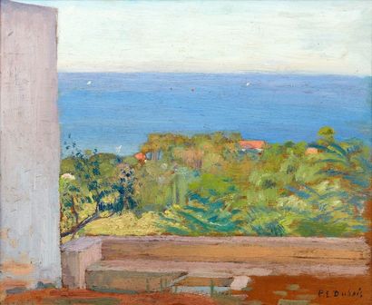 Paul-Elie DUBOIS (1886-1949) Vue de la Villa Abd-el-Tif à Alger
Huile sur panneau,...