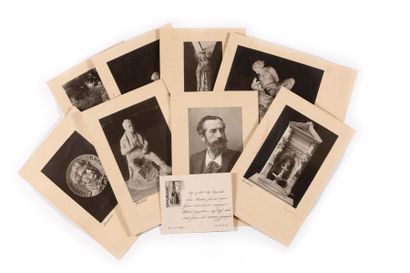 Auguste BARTHOLDI 
8 Photographies
S.d. Tirage argentique monté sur carton avec cachet...