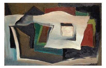 Alexandre NOLL (1890-1970) "Composition"
Huile sur panneau.
Signée en bas à droite...