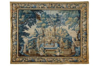 Audenarde (Flandres) 
Importante tapisserie en laine et soie. Belle et originale...