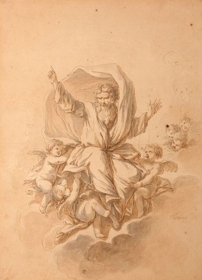Jean-François CLERMONT, dit le GANIF (Paris, 1717-Reims, 1807) 
Dieu le père sur...