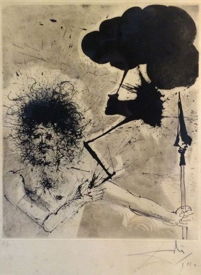 Salvador DALI (1904-1989) 
Lithographie, numérotée 65/150
75,5 x 56 cm