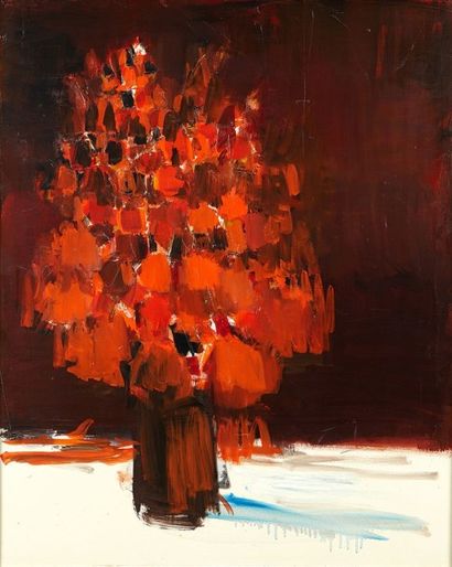 Paul AIZPIRI (né en 1919) 
(*) Fleurs
Huile sur toile
100 x 81 cm