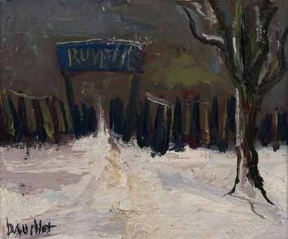 Gabriel DAUCHOT (1927-2005) 
Parc de Ruvette
Huile sur toile, signée en bas à gauche
22...