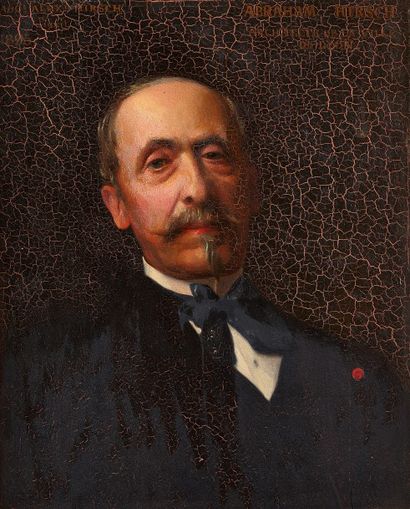 Alexandre-Auguste HIRSCH (1833-1912) 
Portrait d' Abraham HIRSCH architecte de la...