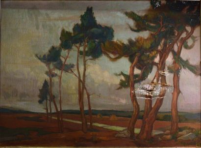 Jean LOMBARD (1895-1983) 
Paysage
Huile sur toile, signée en bas à gauche
73 x 100...