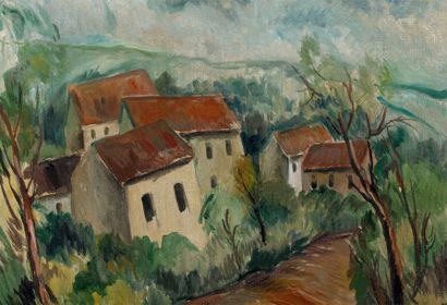 Maurice de Vlaminck (1876-1958) Le village dans la vallée
Huile sur toile, signée...