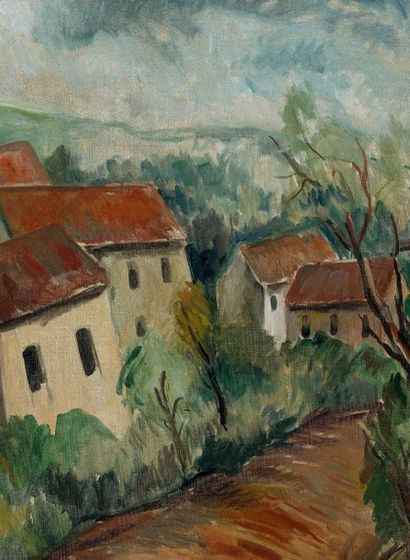 Maurice de Vlaminck (1876-1958) Le village dans la vallée
Huile sur toile, signée...