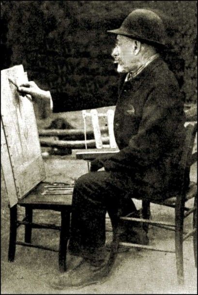 Achille LAUGE (1861-1944) Le Mas de l'Alouette au printemps (Le jardin de l'artiste),...