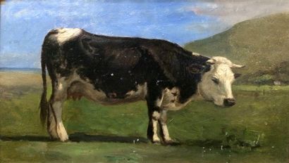 Paul HUET (1803-1869) Boeuf dans la vallée de Beuzeval
Vache normande
Deux d'huiles...