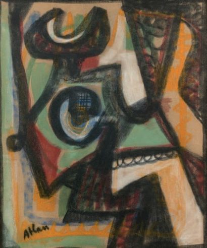 Jean-Michel Atlan (1913-1960) 
Sans titre
Pastel, signée en bas à gauche
54 x 45...
