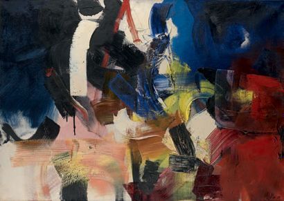 Jean MIOTTE (1926-2016) 
Composition, 1959
Huile sur toile, signée et datée en bas...