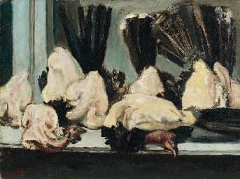 Alexandre Sacha GARBELL (1903-1970) La volaille Huile sur toile, signée en bas à...