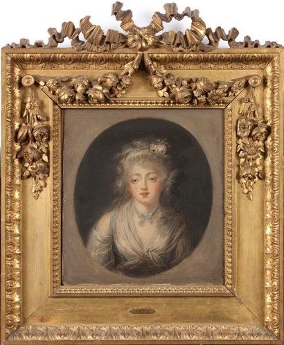 JEAN FRÉDÉRIC SCHALL (Strasbourg 1752 - Paris 1825) 
Portrait de femme 
Toile rectangulaire...