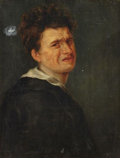 Ecole allemande du XIXème siècle Dans le goût de Wouter CRABETH (1593-1644) 
Portrait...