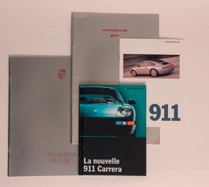 PORSCHE 911 
MODIFICATION CATALOGUE // Lot de 4 catalogues de présentation de la...
