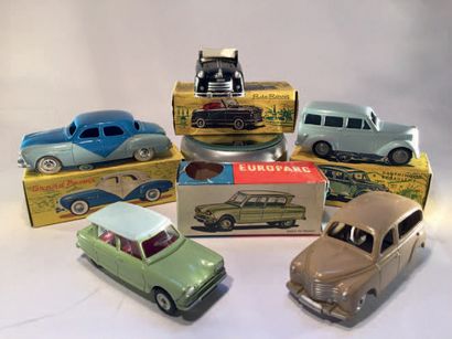 null Lot de 5 miniatures CIJ TBE en boites comprenant: 1 Citroën Ami 6 réf: 3/6,...