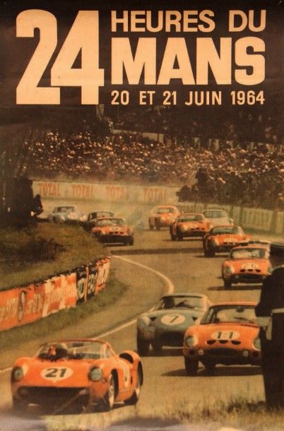 null 24 Heures du Mans 1964
Affiche
Impression et réalisation Imp.Thivillier
Photo...