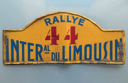 null LIMOUSIN Plaque rallye automobile du LIMOUSIN 1958
Concurrent N° 44