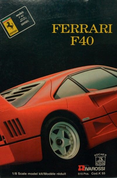 POCHER RIVAROSSI Modèle réduit de la Ferrari F40, à l'échelle 1/8ème
Jouet neuf,...