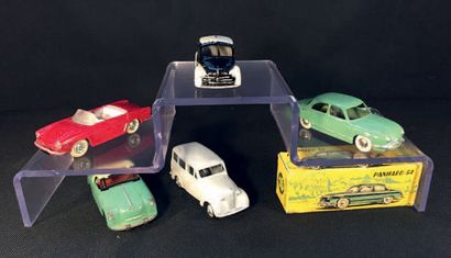 Lot de 5 miniatures C.I.J comprenant: 1 Renault...