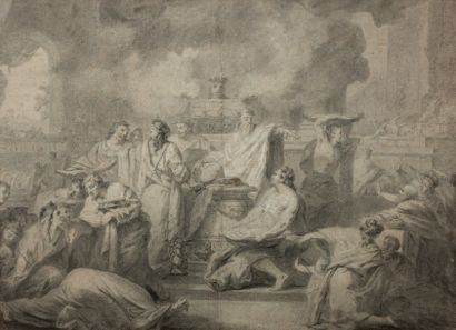 Scott Pierre Nicolas LEGRAND DE LÉRANT (Pont-l'Évêque, 1758 - Berne, 1829) 
Scène...
