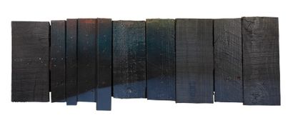 BABOU (Né en 1972) Star Dust
Triptyque en bois peint
L totale: 220 cm
