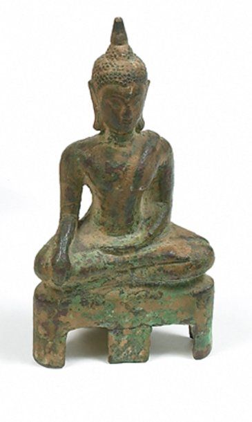 Buddha Bronze. H.: 14 cm ca 17°-18° siècles...
