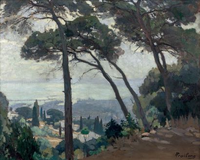 Pierre FRAILONG (1886-1961) Matin d'été sur la baie d'Alger
Huile sur toile, signée...
