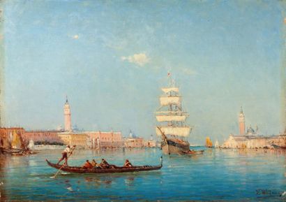 James Wilhems (XIX - XXème) Venise - le grand canal
Toile
signée en bas à droite
46...