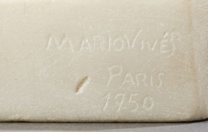 MARIO VIVES (1891-1990) (Marius VIVES I DOMENÈCH, dit) Sculpture en taille directe...