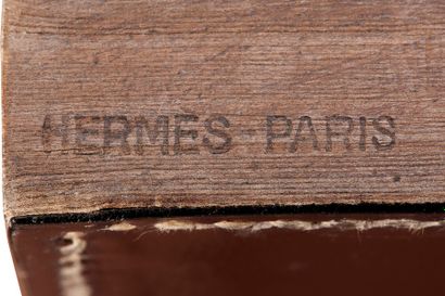 PAUL DUPRÉ-LAFON (1900-1971) & HERMÈS PARIS Nécessaire de bureau en lames de cuir...