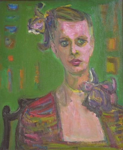 null Yvette ALDE (1911-1967)

Portrait d'Elisabeth Marais

Huile sur toile, signée...
