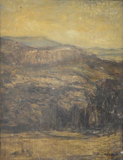 Louis Hilaire CARRAND (1821-1899) 
Paysage,...