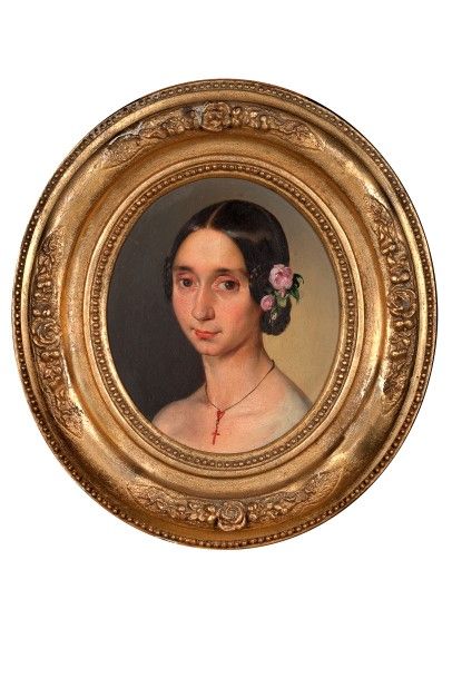 Ecole française du  XIXème siècle Portrait...