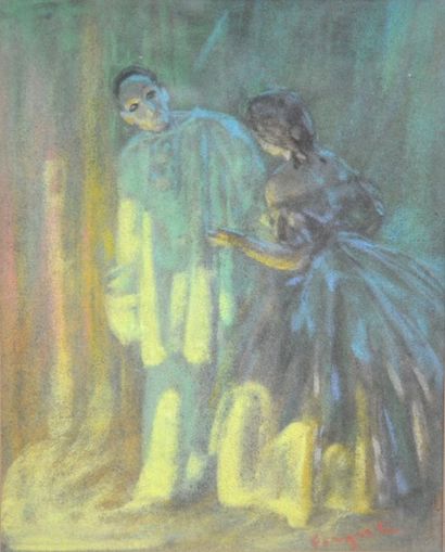 null Ferdinand FARGEOT (1880-1957)

Pierrot et Colombine

Pastel gras sur papier,...