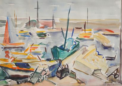 null Henri BOCCARA (1910-1992)

Port Breton

Aquarelle sur papier, signé en bas à...