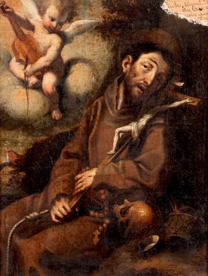 Ecole génoise vers 1650, suiveur de Bernardo STROZZI IL CAPPUCCINO (1581-1644) 
Saint...