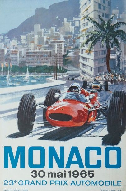 null Grand Prix de Monaco 1965
Affiche originale
Editions J. Ramel à Nice
Maquette...