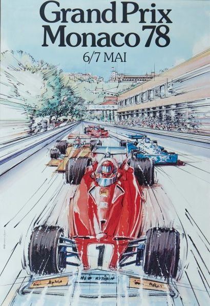 Grand Prix de Monaco 1978 Affiche originale...