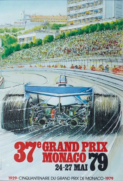 Grand Prix de Monaco 1979 Affiche originale...