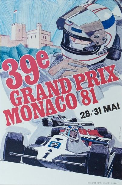 Grand Prix de Monaco 1981 Affiche originale...