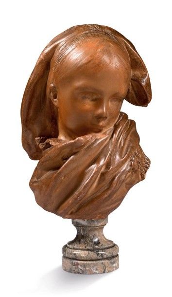 Auguste RODIN (1840-1917) Orpheline alsacienne, version à tête penchée
Epreuve en...