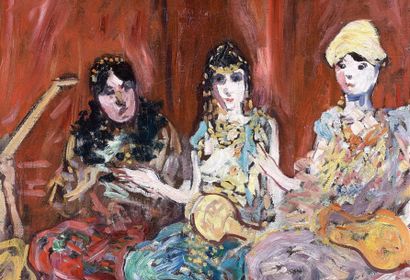 Louis VALTAT (1869-1952) Trois jeunes gitanes, 1897
Huile sur toile, monogrammée...