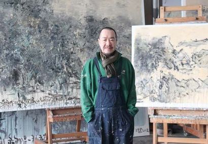 WANG Yigang (né en 1961) N° 36, La série Qianjiang 2012
Huile sur toile, signée et...