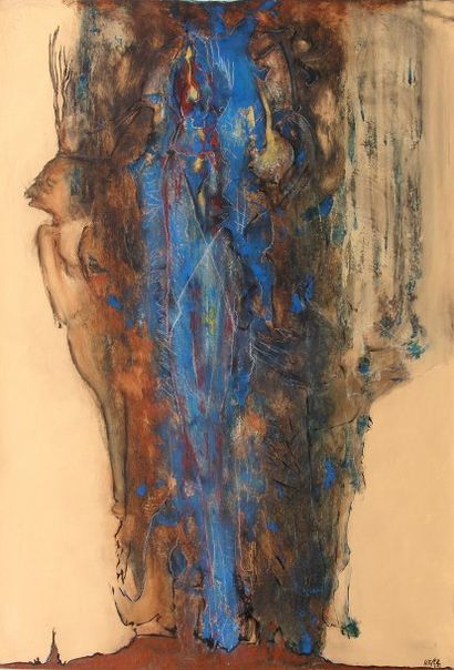 VELEZ Federico Sans titre Huile sur toile SBD, 116 x 81 cm
