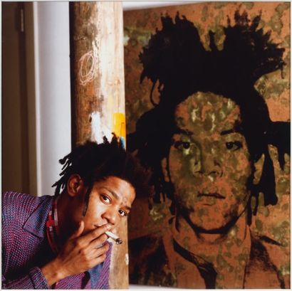 TSENG KWONG CHI (1950-1990) Ecole américaine Jean Michel Basquiat, 1987 Photographie...