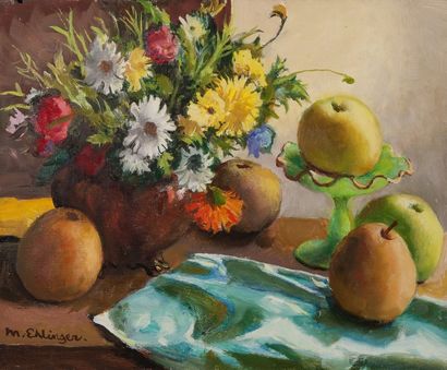 null Maurice EHLINGER (1896-1981)

Fruits au bouquet, 1970

Huile sur toile, signée...