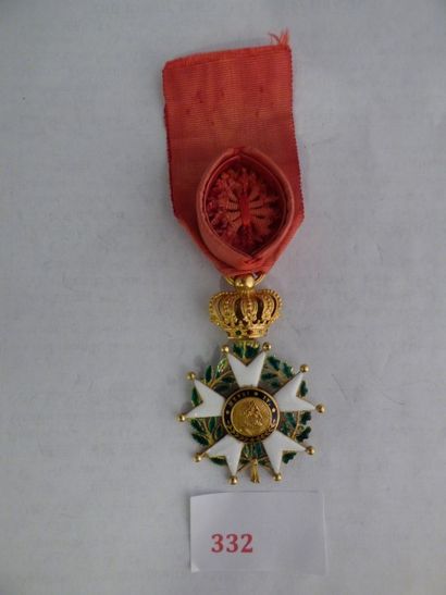 France Ordre de la Légion d'honneur Étoile d'Officier, Louis-Philippe.
Or, émail,...